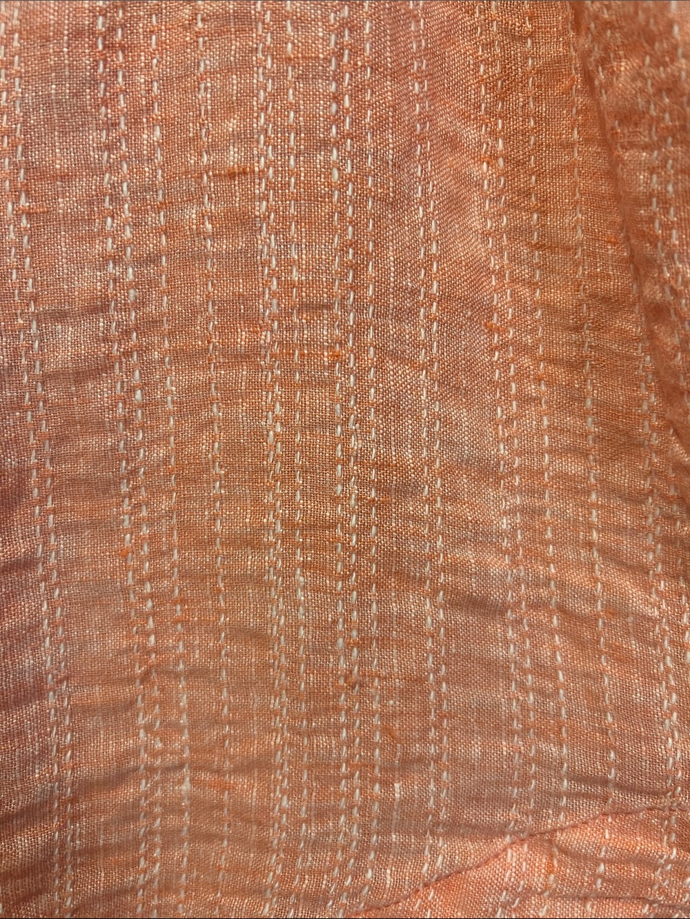Maeve by Anthropologie Coral linen blend Sleeveless button up top size 4 - Picture 6 of 10